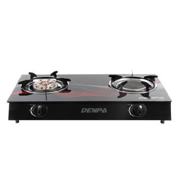DENPA เตาแก๊สหัวคู่อินฟราเรด หน้ากระจก (ฟรีค่าจัดส่ง)